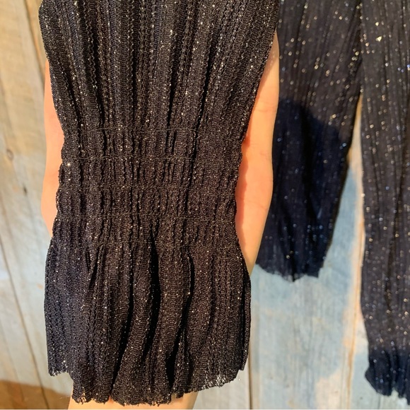 Forever 21 Contemporary Glitter See Through Top size Large - Picture 3 of 8